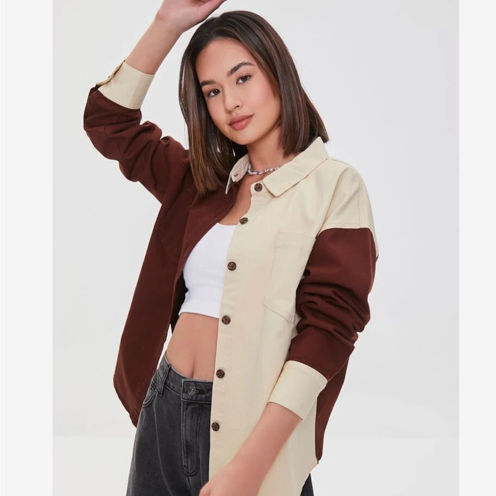 Womens colorblock shirt